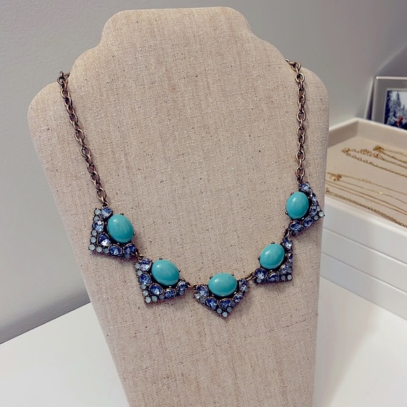 Stella & Dot Blue Statement Necklace - Picture 1 of 5